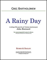 A Rainy Day SSAA choral sheet music cover